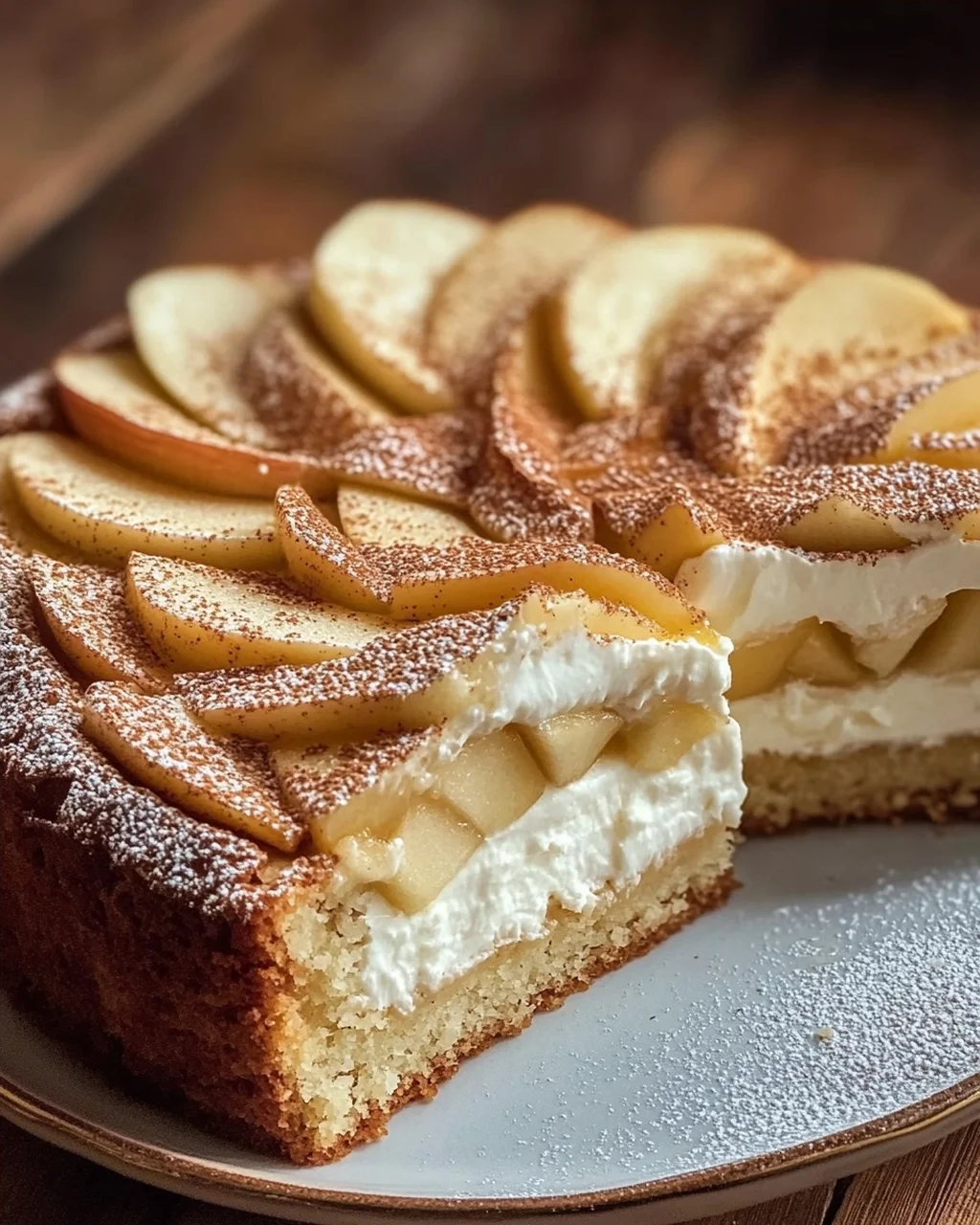 Apfelkuchen mit Schmandcreme