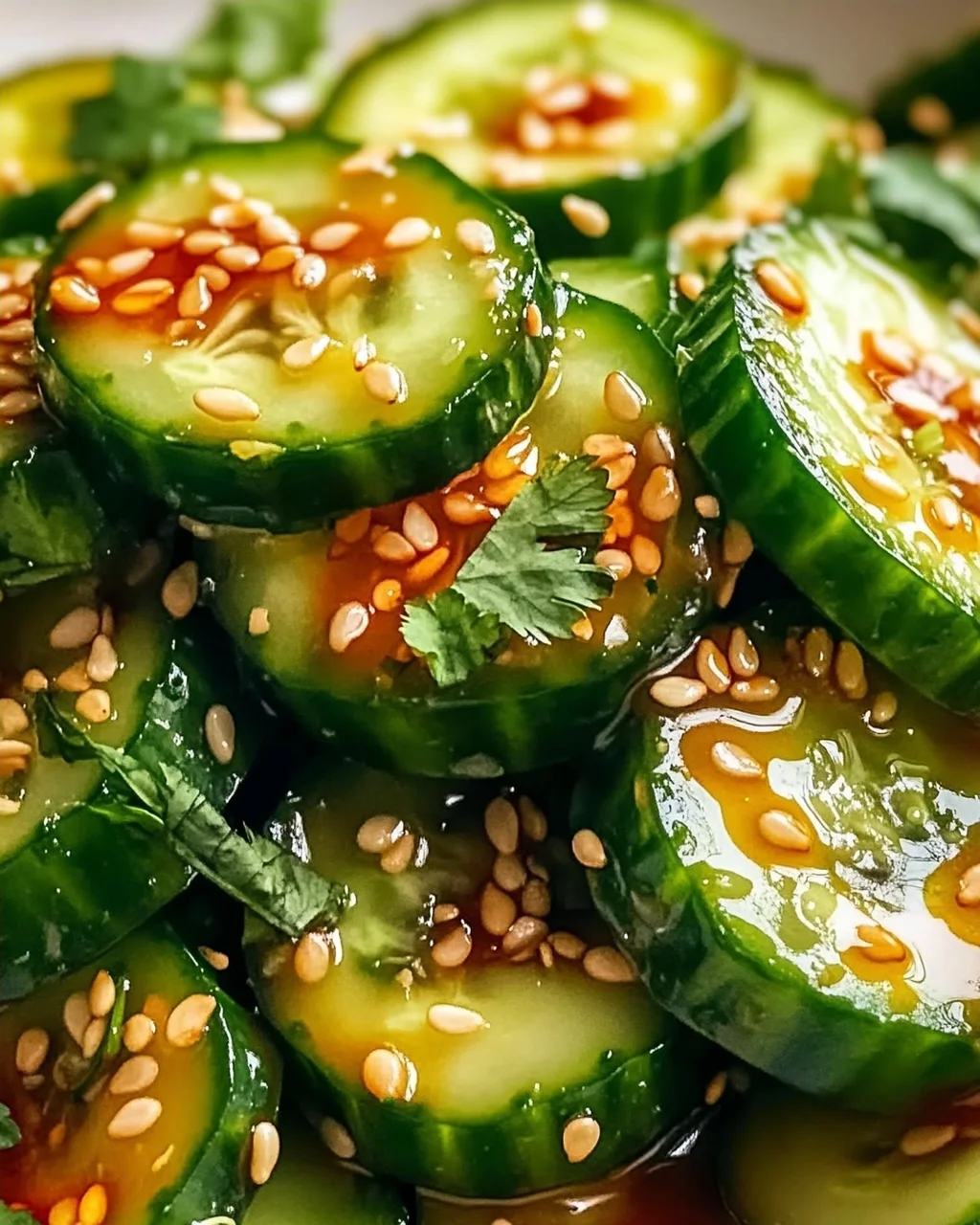 Asiatischer Gurkensalat: Chili-Sesam-Kick für heiße Tage!