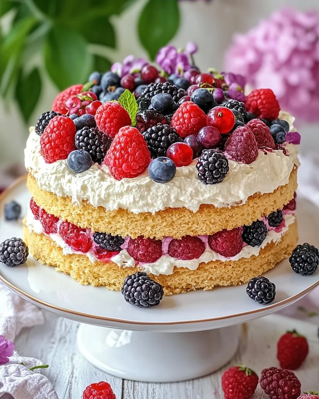 Beeren Käsesahne Torte