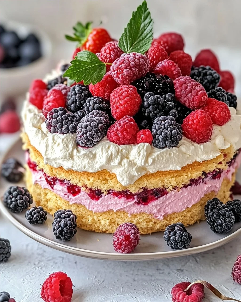 Beeren Käsesahne Torte