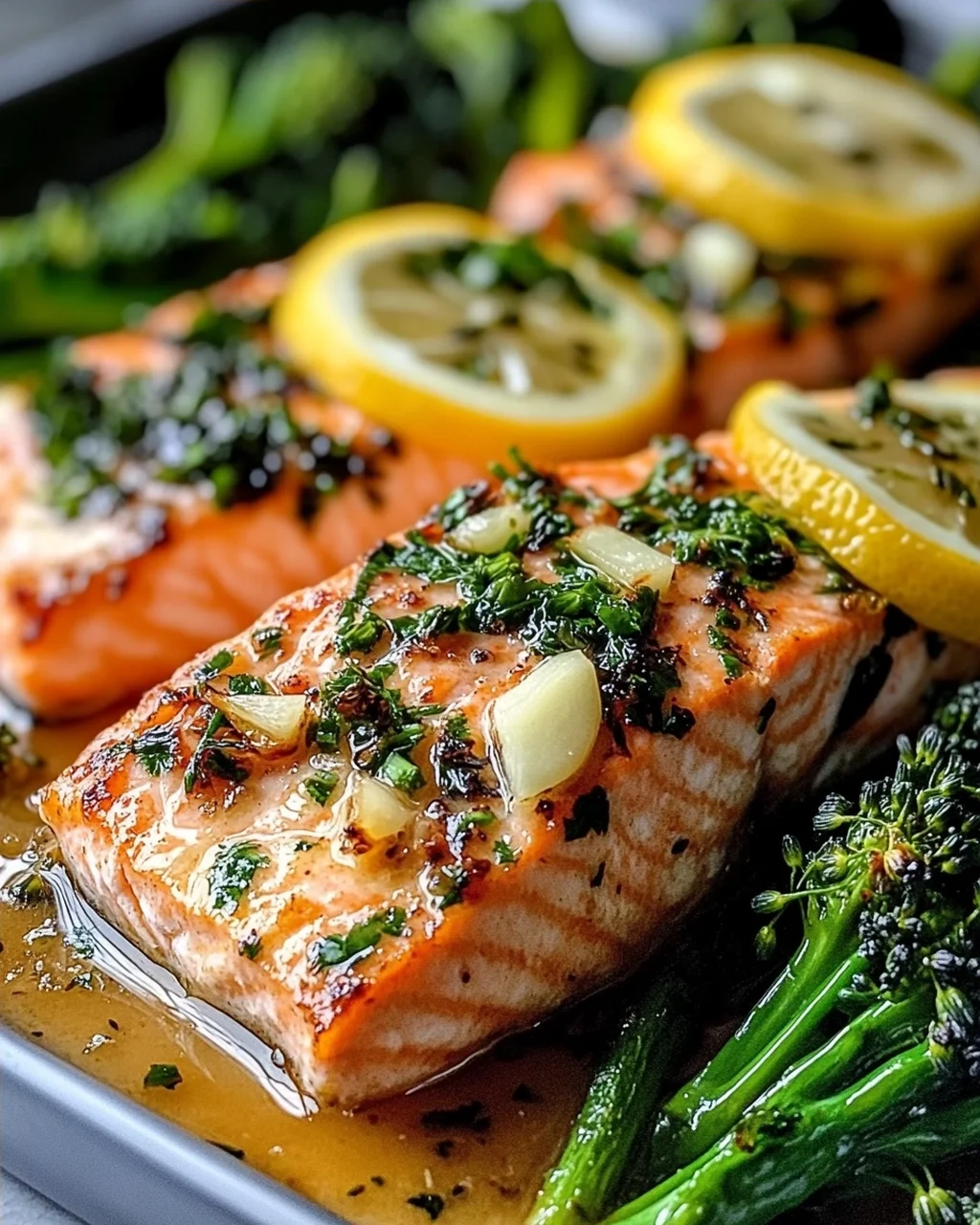 Buttergebackener Lachs mit Broccolini