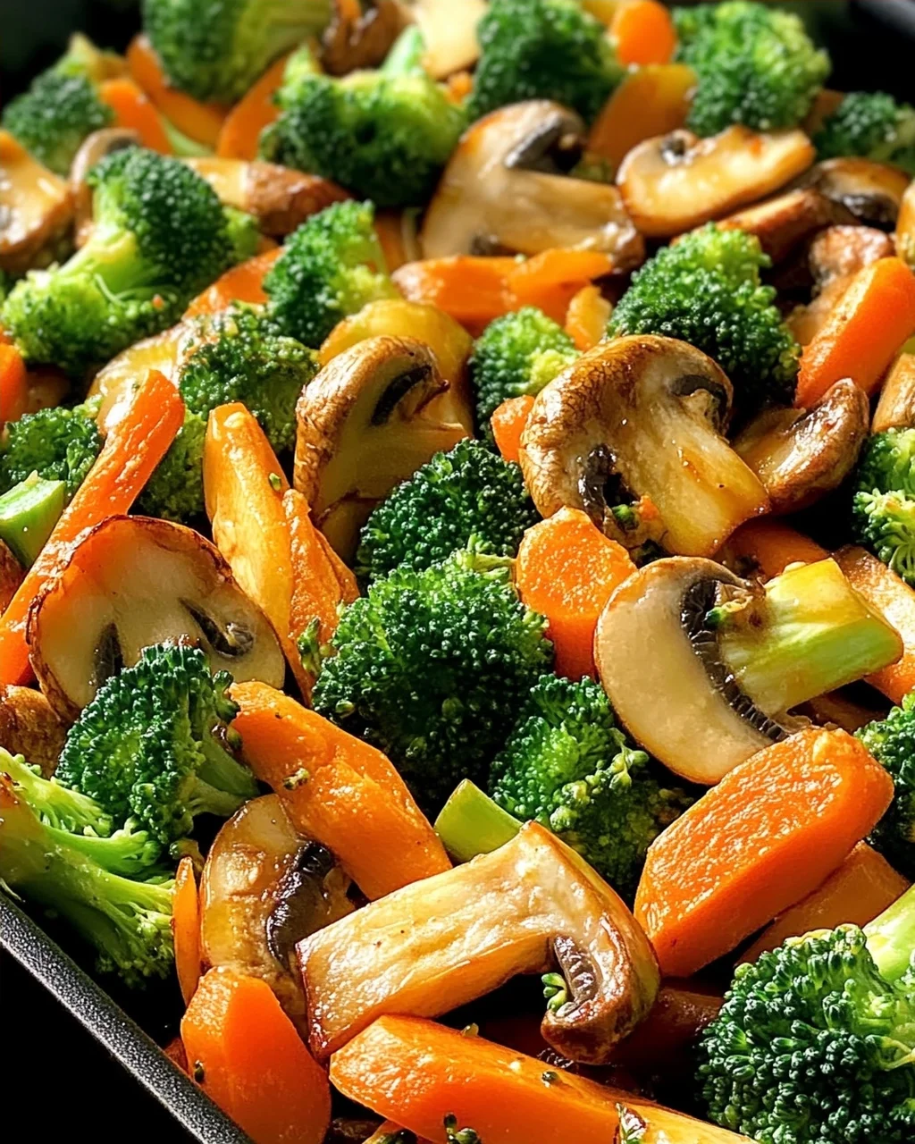 Champignon-Brokkoli-Karotten-Pfanne