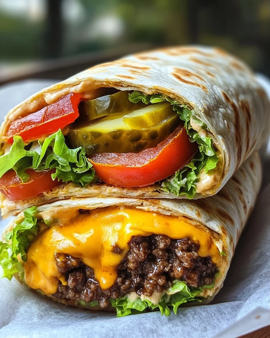 Cheeseburger-Wraps