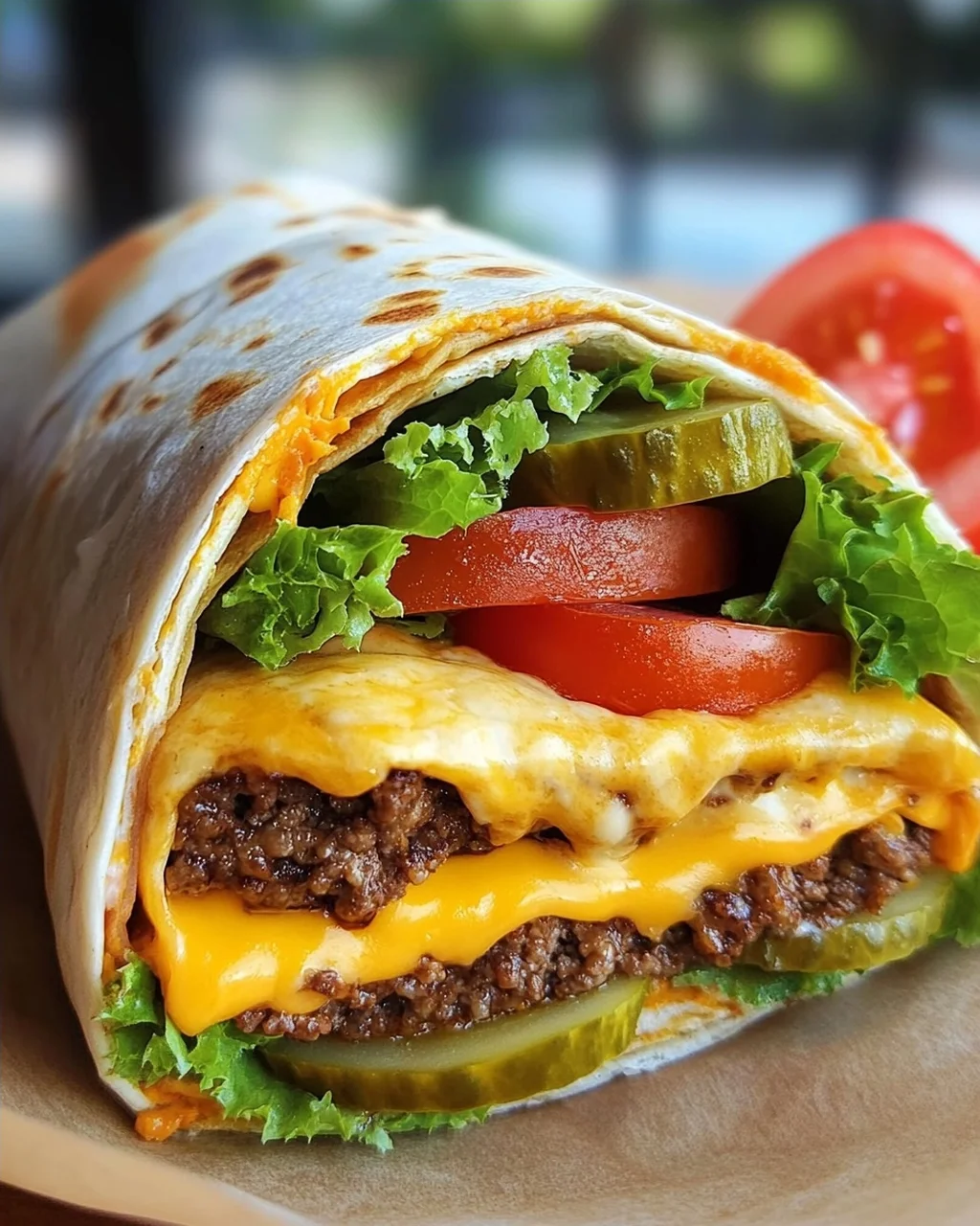Cheeseburger-Wraps