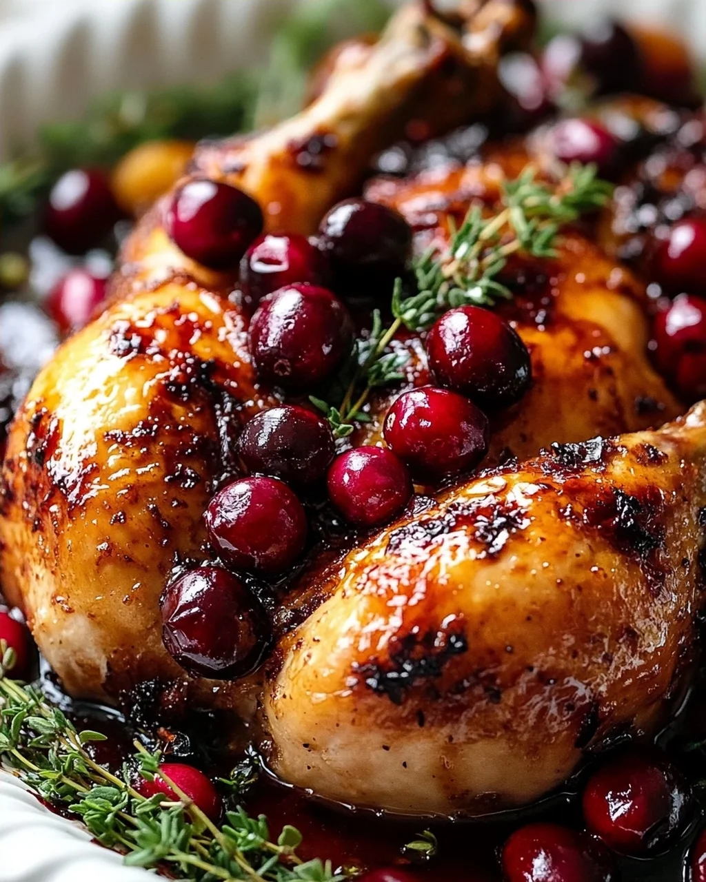 Cranberry Maple Roast Chicken