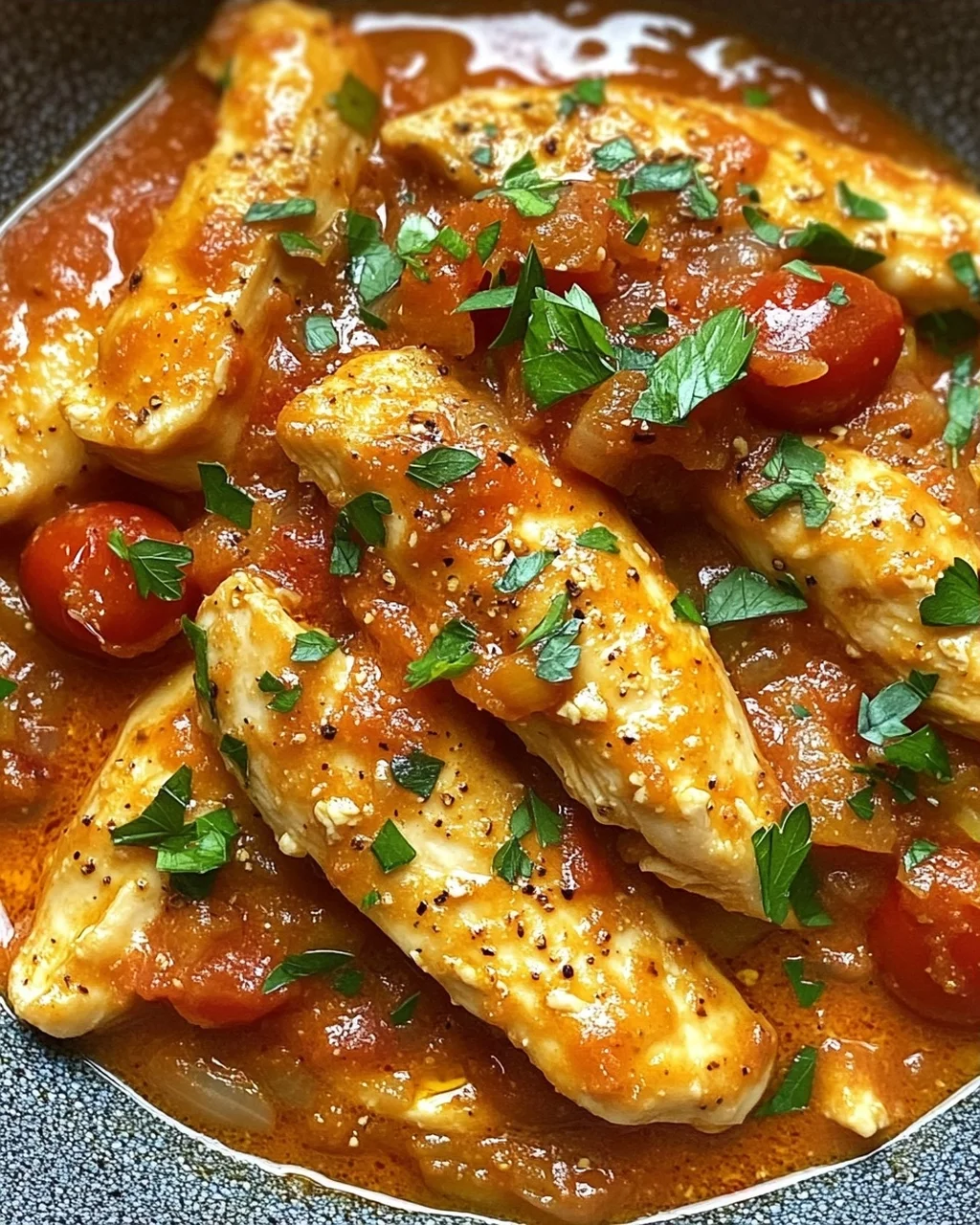 Cremiges Hähnchen all’Arrabbiata in 25 Minuten