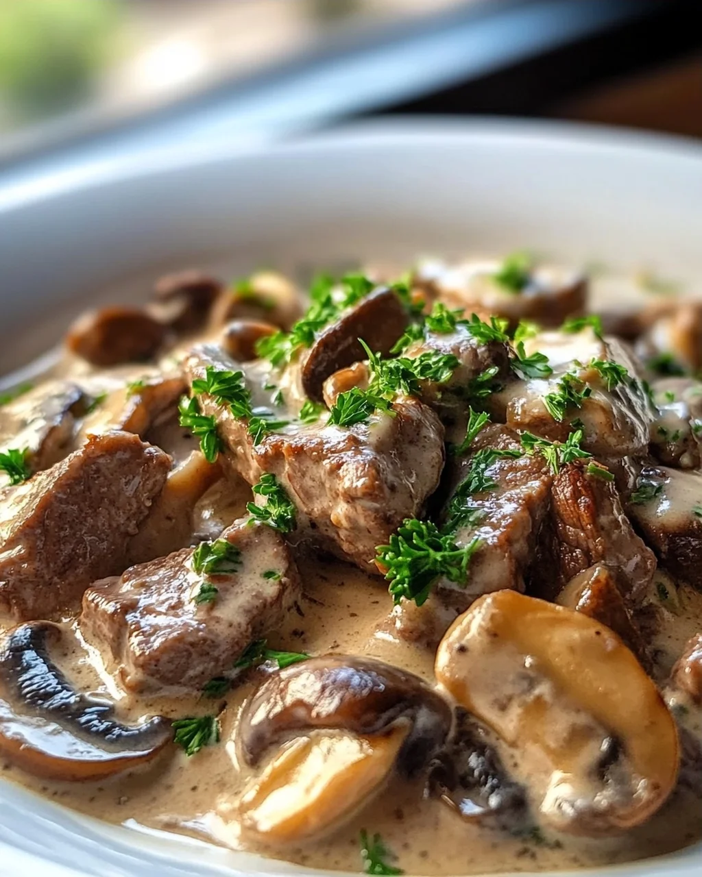 Cremiges Rindergeschnetzeltes in Pilzrahmsauce – schnell & lecker!