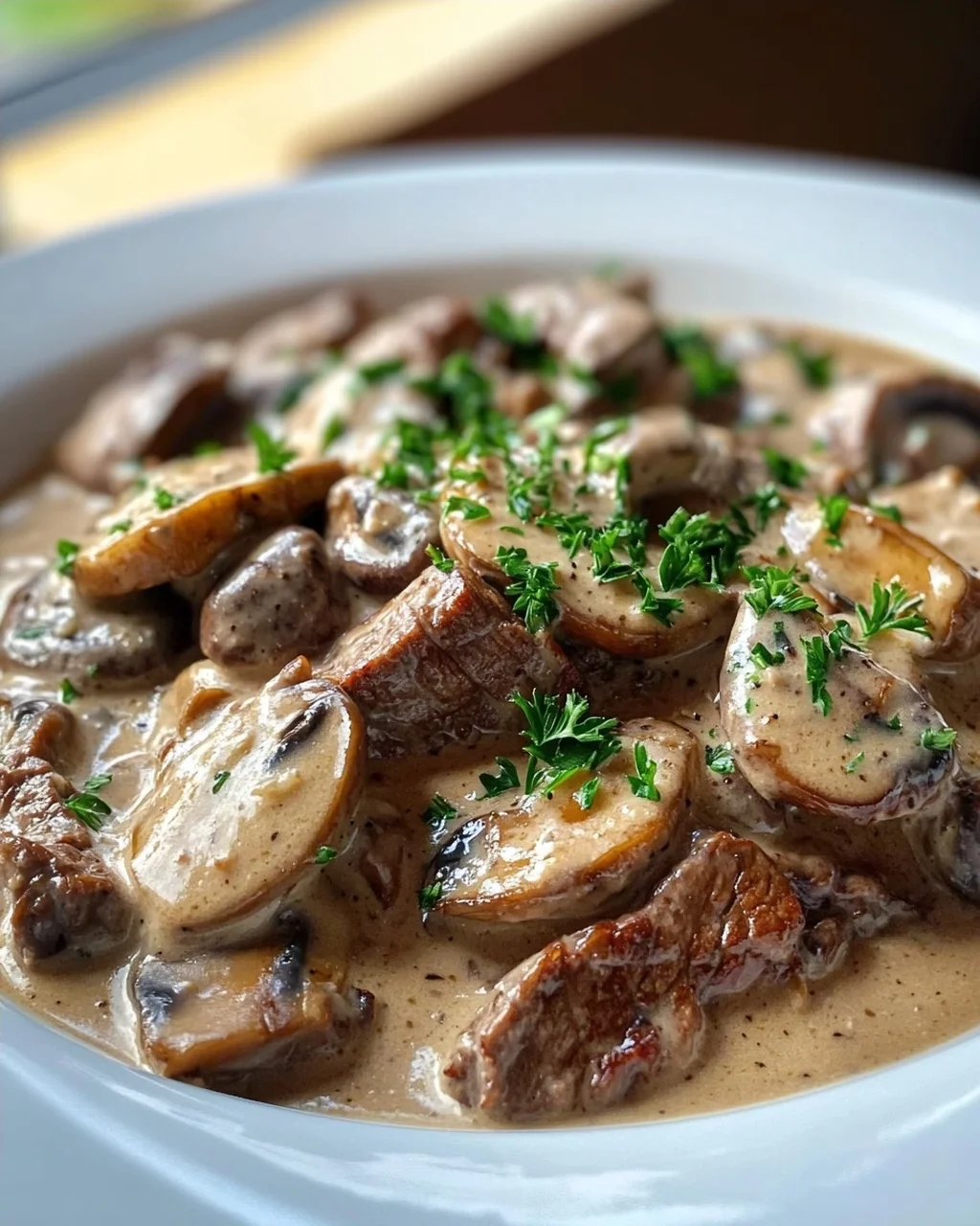 Cremiges Rindergeschnetzeltes in Pilzrahmsauce – schnell & lecker!