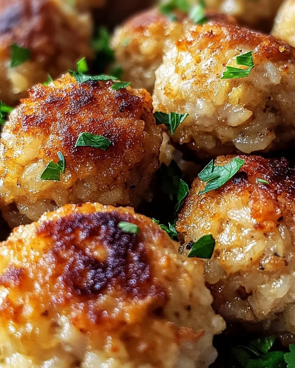 Crispy Rice Meatballs from the Air Fryer
