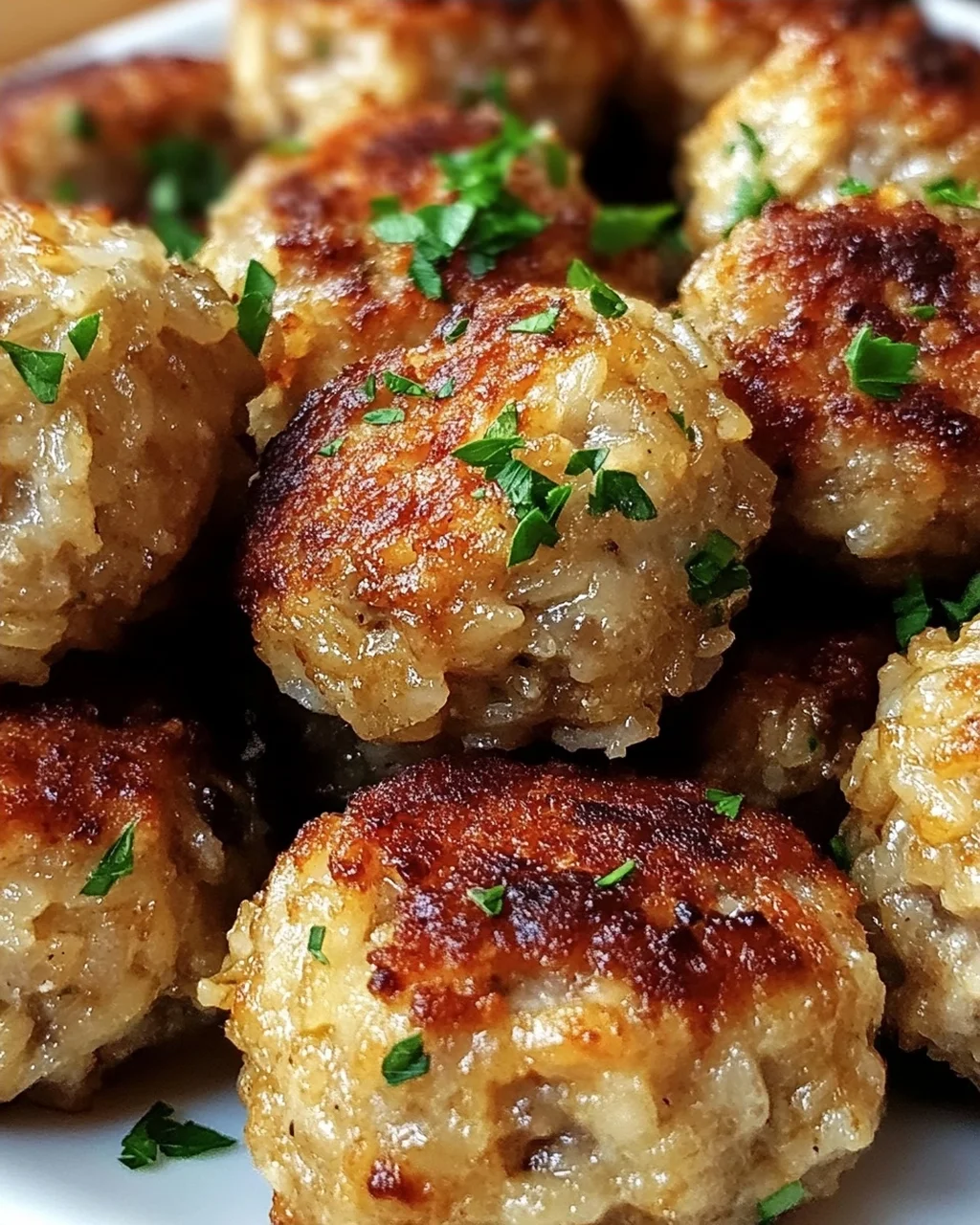 Crispy Rice Meatballs from the Air Fryer