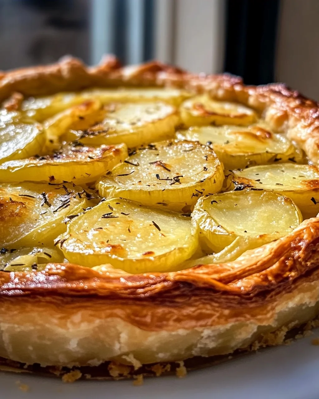 Delicious Potato Leek Tart with Puff Pastry Recipe