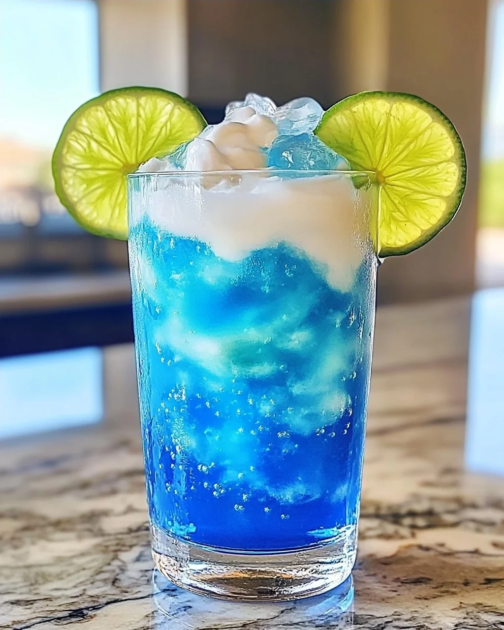 Elektrische Limette Schmutziges Soda für den Sommer