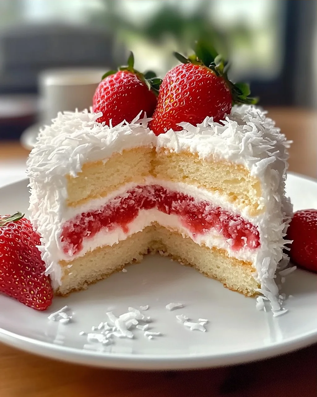 Erdbeer-Kokos-Schaumkuchen leicht gemacht