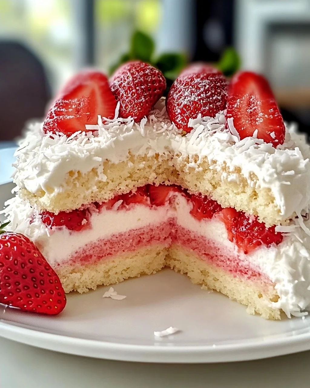 Erdbeer-Kokos-Schaumkuchen leicht gemacht