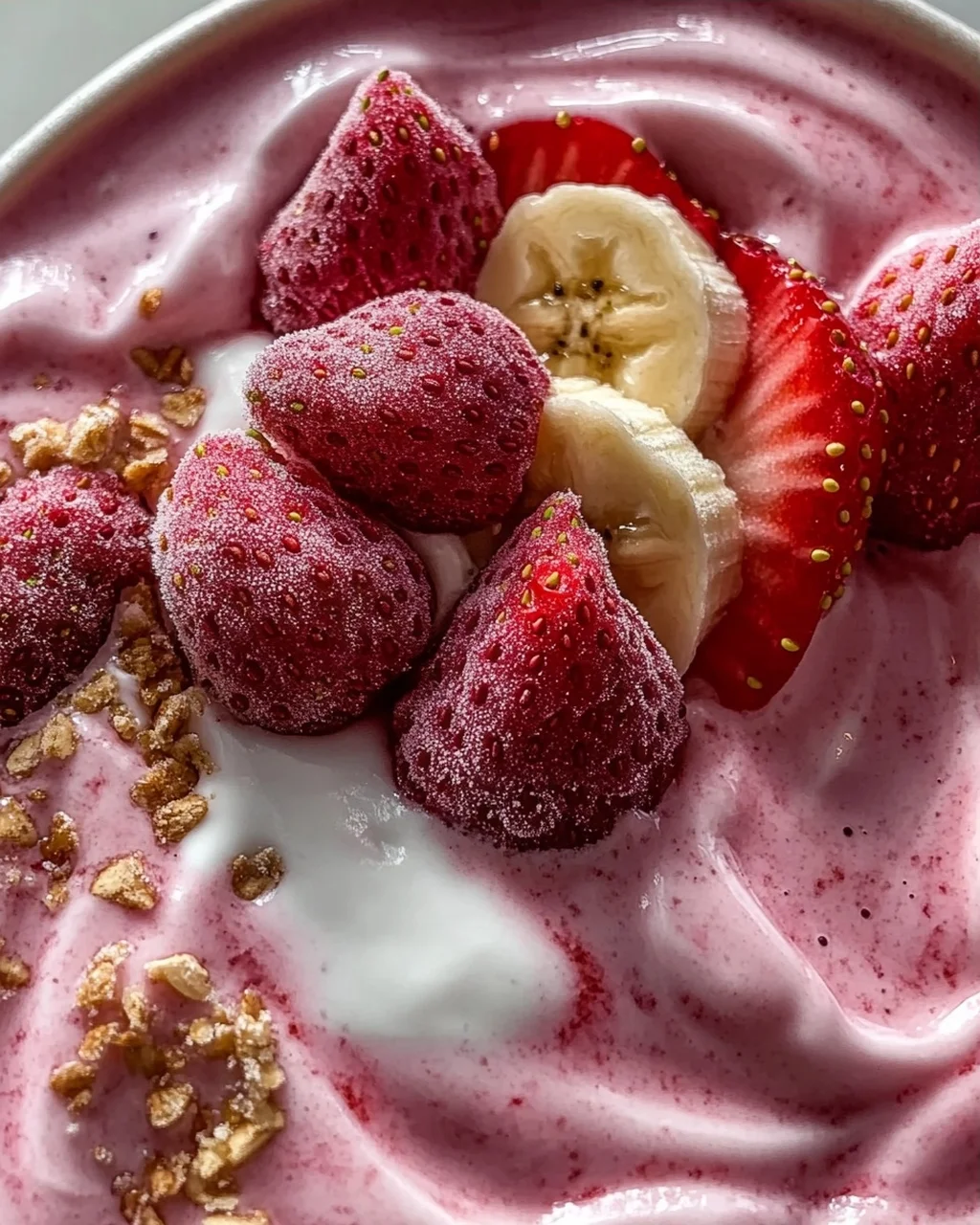 Erdbeer Swirl Smoothie Bowl: Das ultimative Sommer-Rezept
