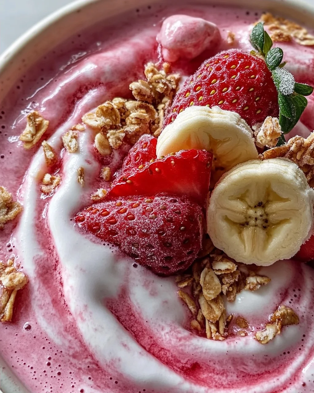 Erdbeer Swirl Smoothie Bowl: Das ultimative Sommer-Rezept