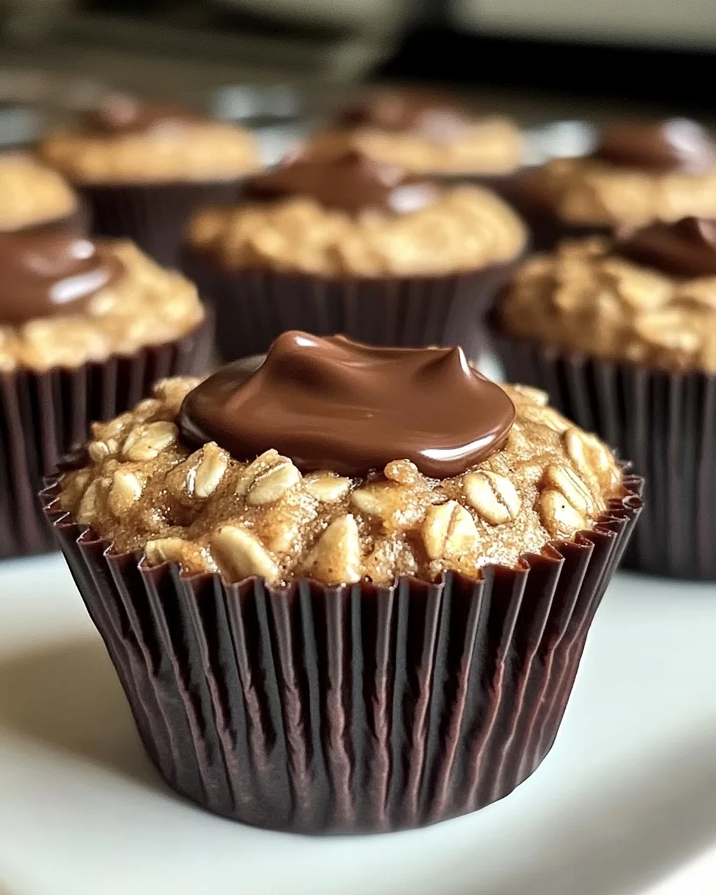 Erdnussbutter Protein Haferflocken Muffins für jeden Tag
