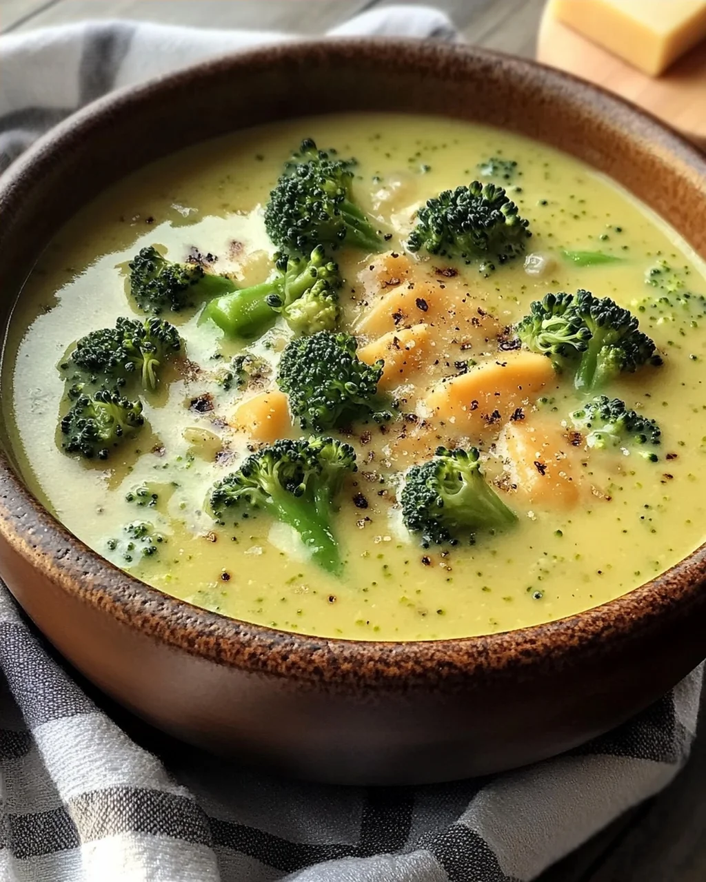 Geräucherte Gouda Brokkoli Suppe in 30 Minuten