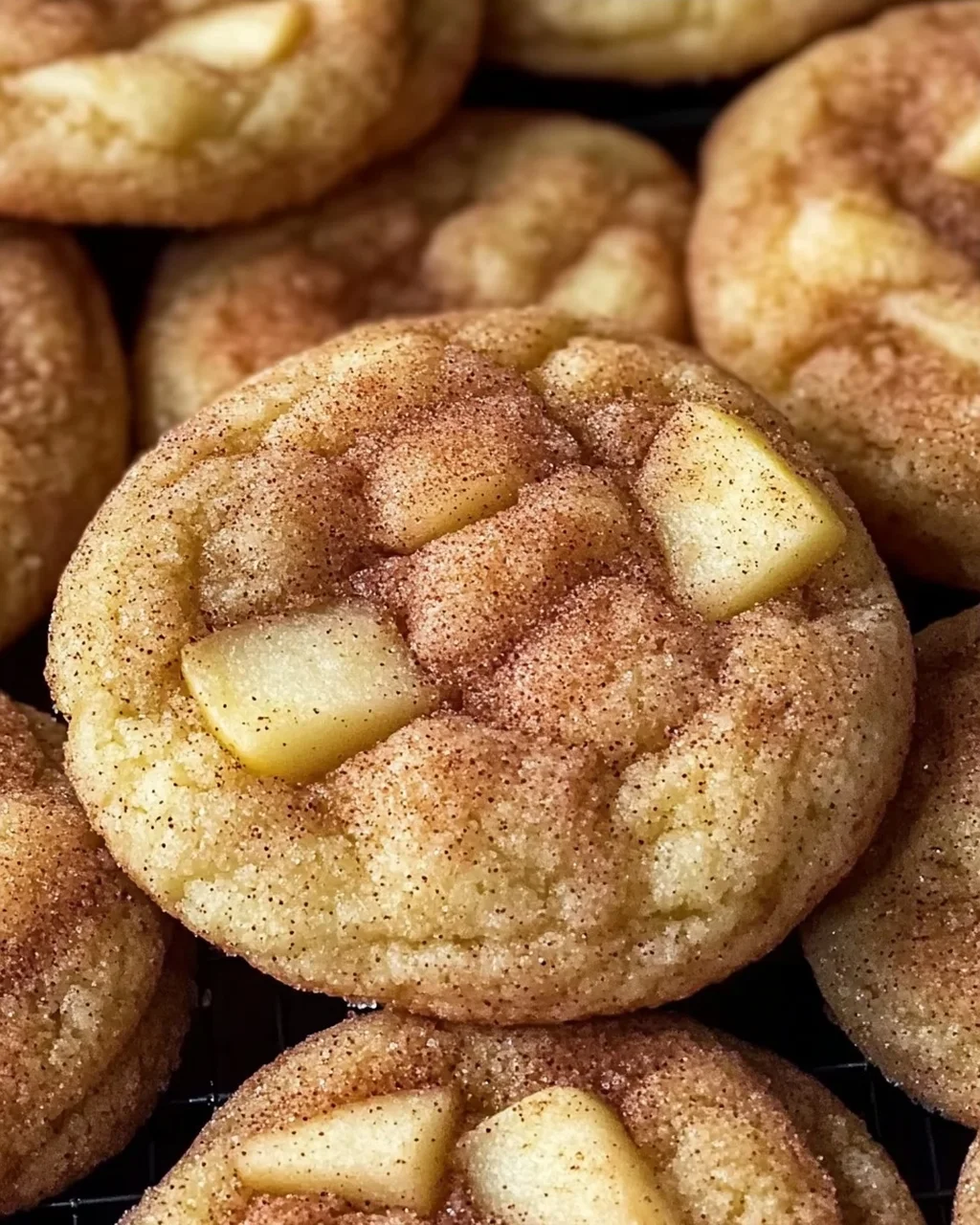 Gewürzte Apfel-Zimt Snickerdoodle Cookies