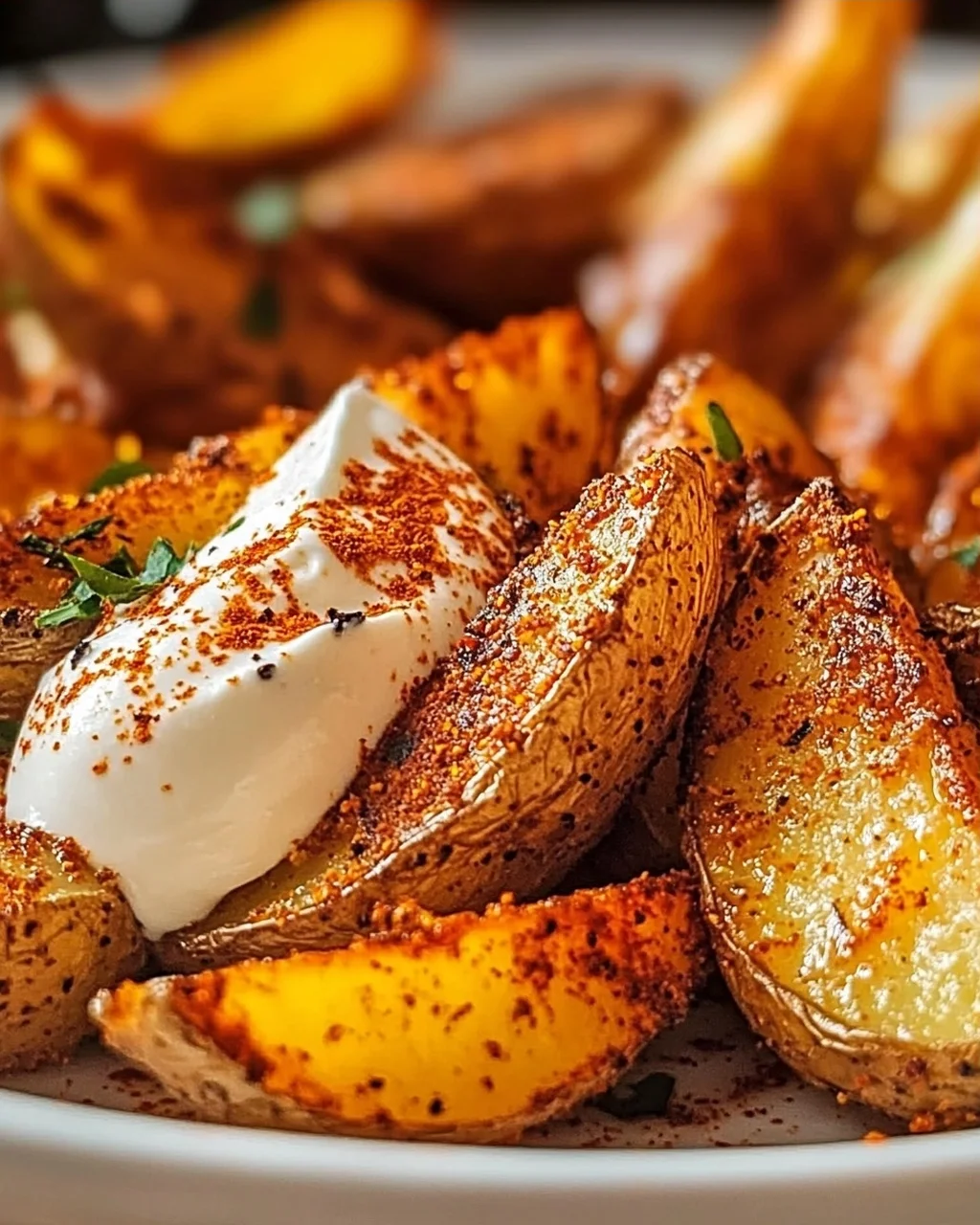 Gewürzte Ofenkartoffelspalten ganz einfach selber machen