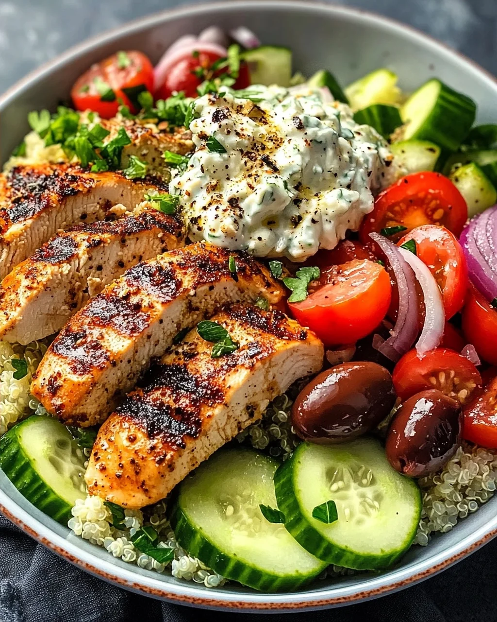 Greek Chicken Bowls Rezept – Einfach & Lecker Genießen!