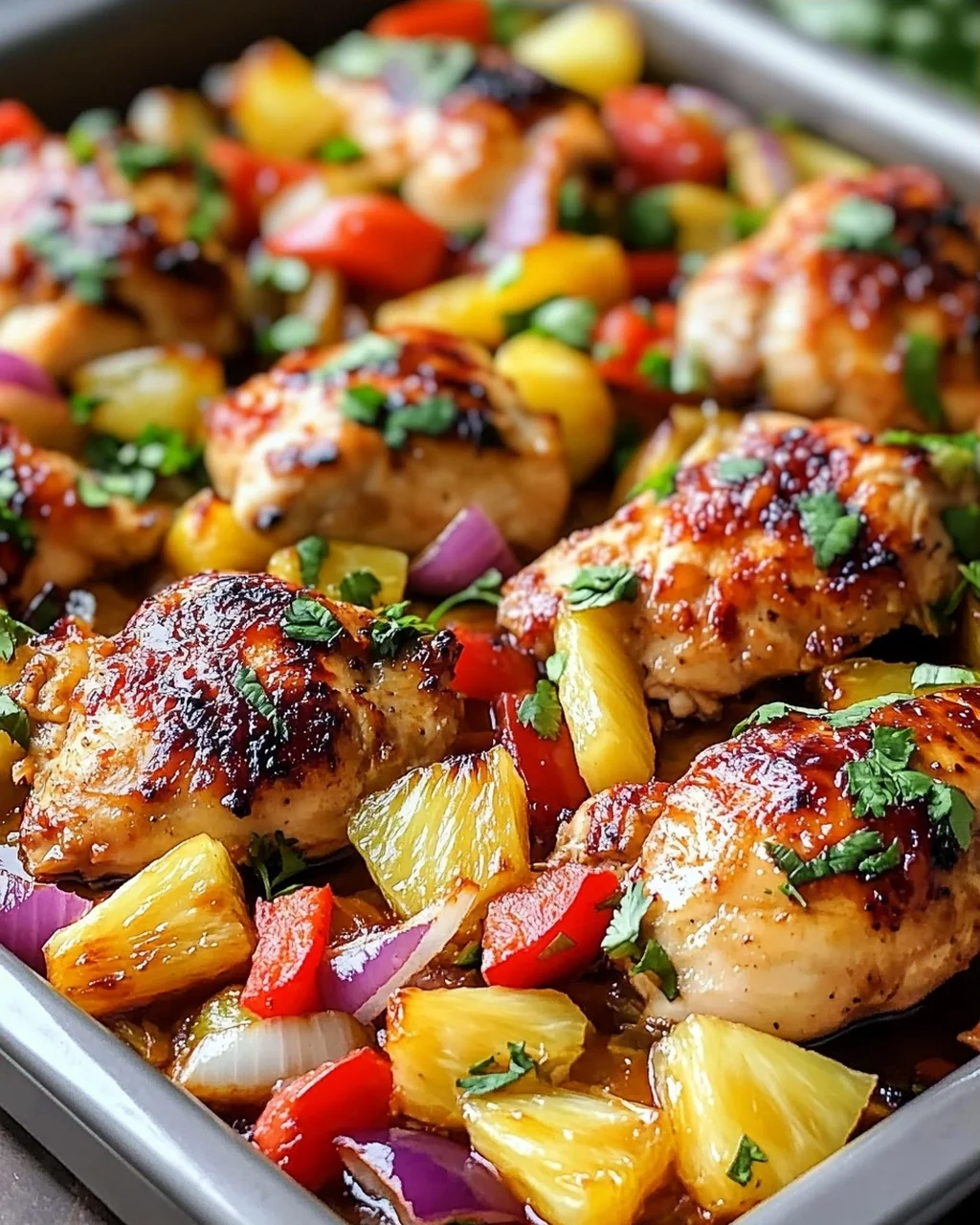 Hawaiian Chicken Sheet Pan