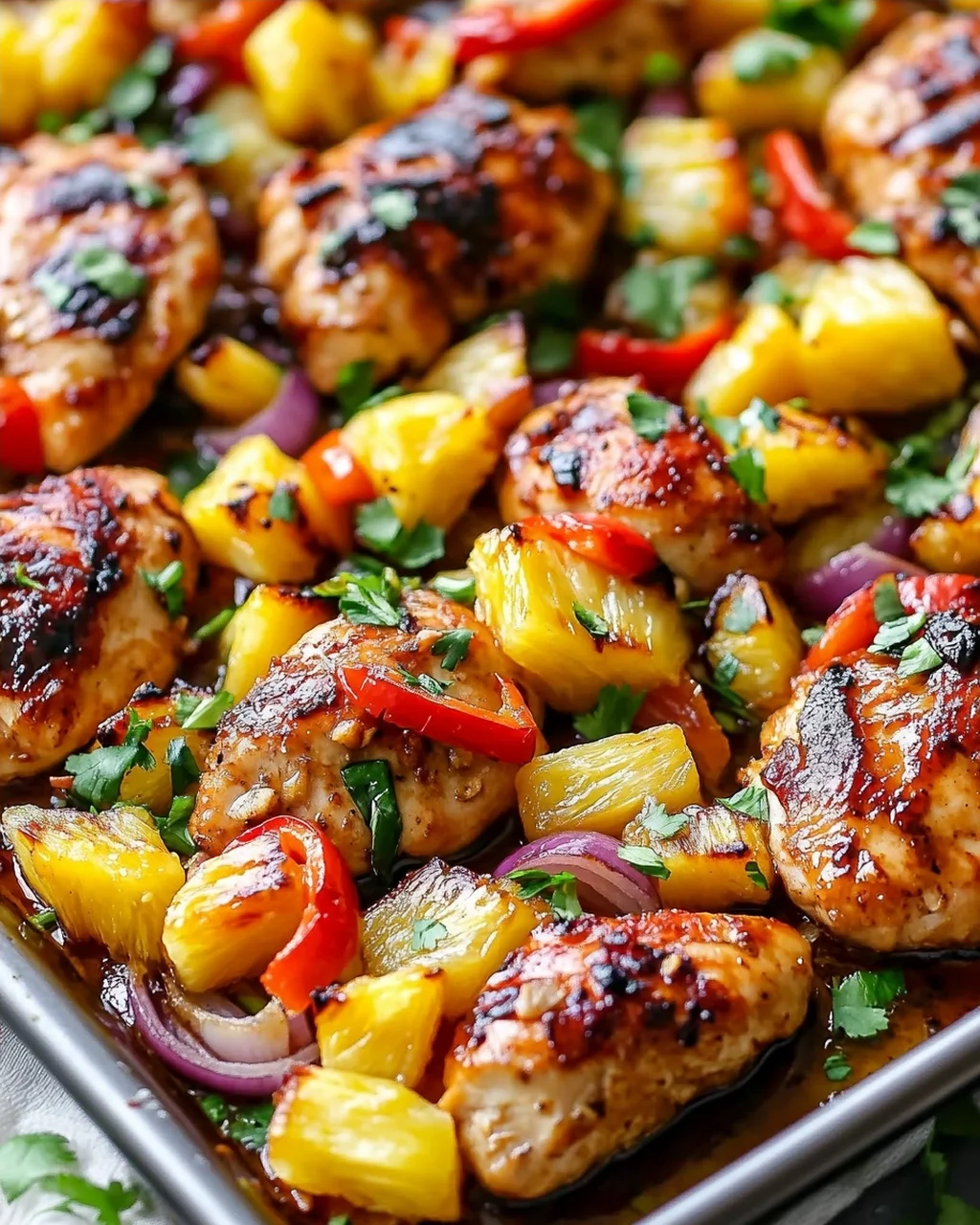 Hawaiian Chicken Sheet Pan