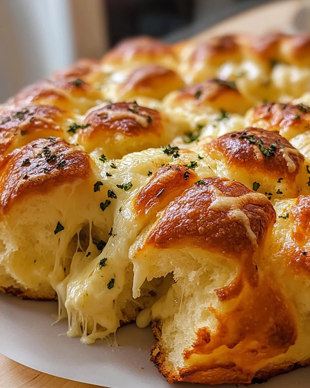 Käse-Zupfbrot mit Knoblauchkräuterbutter