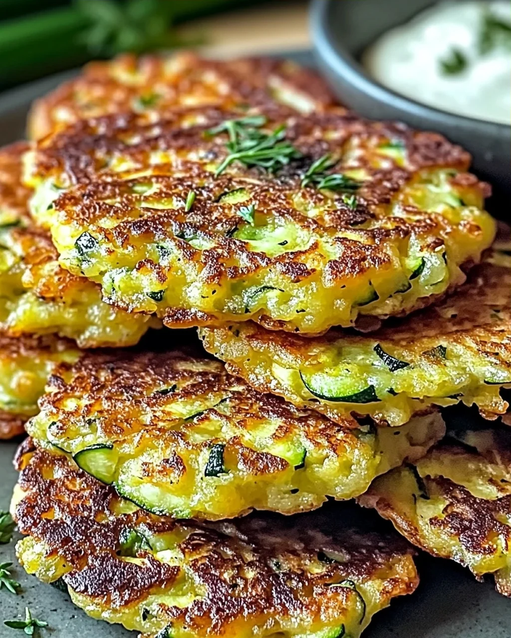 Knusprige und einfache Zucchini-Puffer für jeden Tag