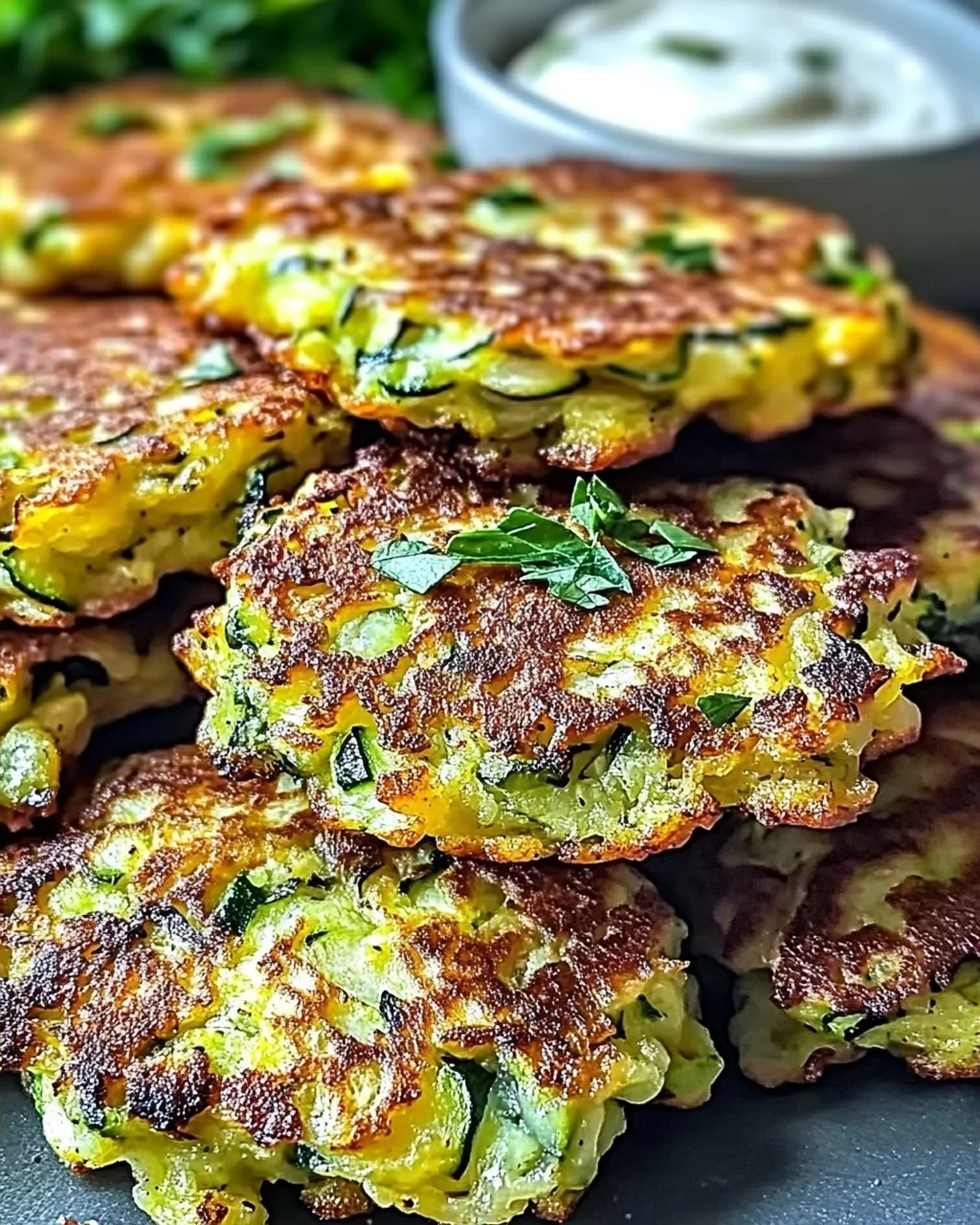 Knusprige und einfache Zucchini-Puffer für jeden Tag