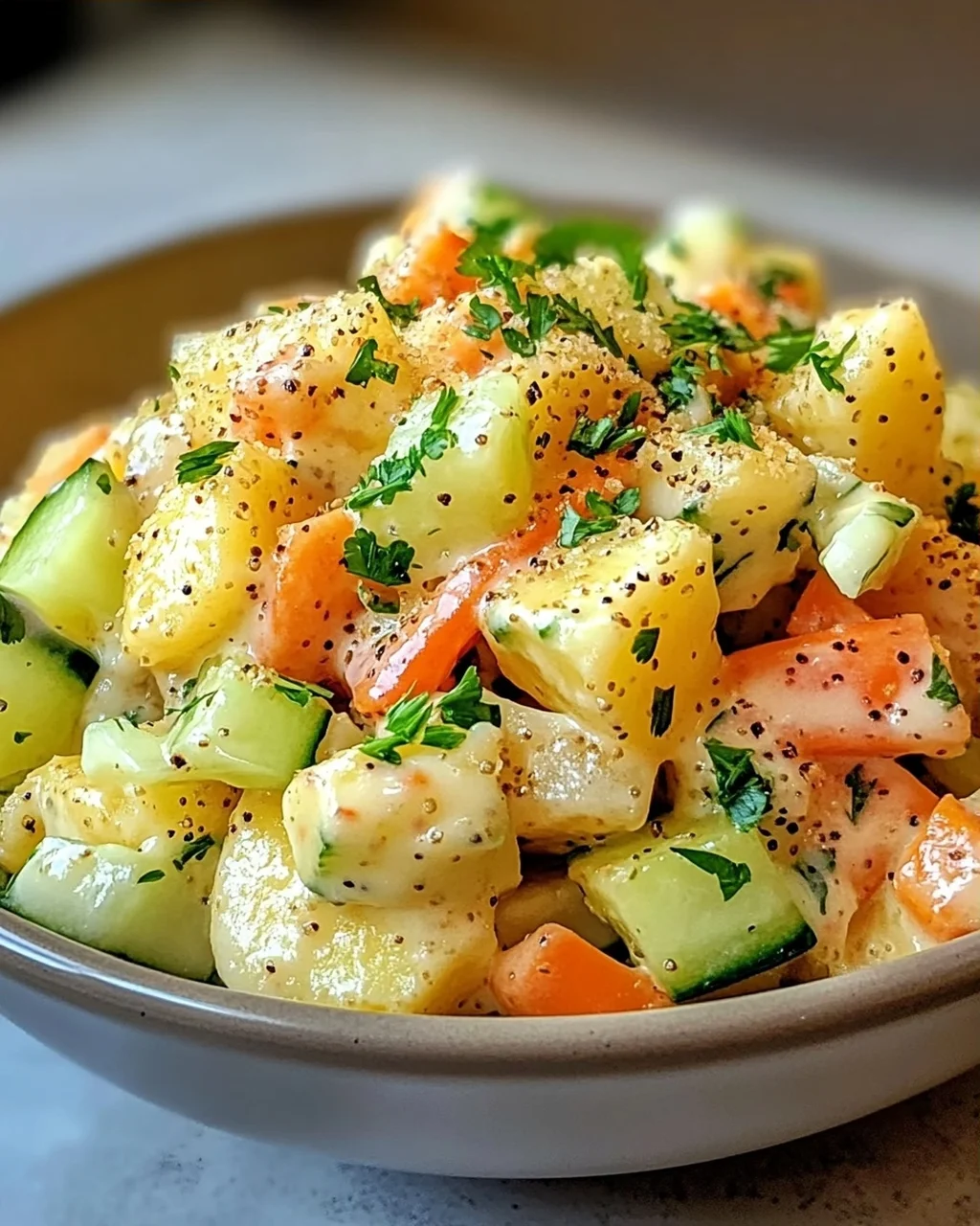 Koreanischer Kartoffelsalat: cremig und anpassbar