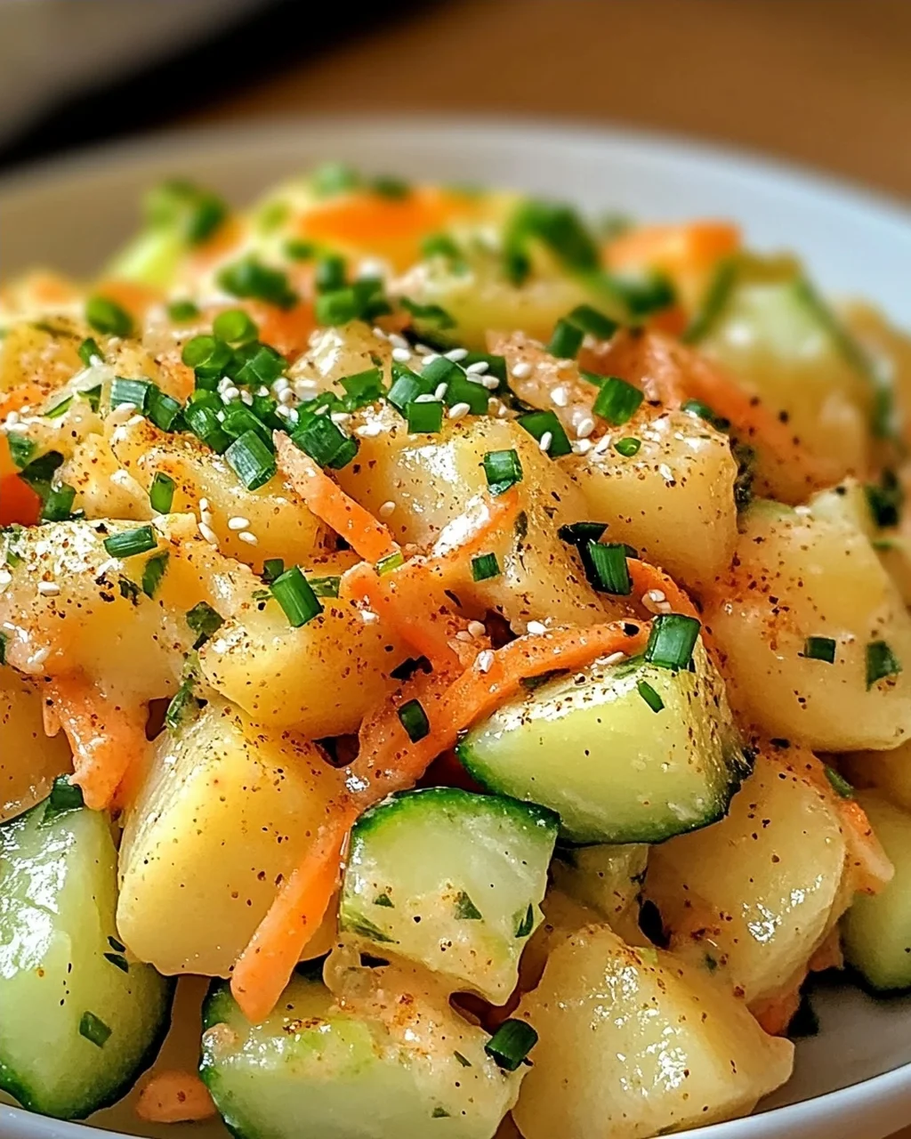 Koreanischer Kartoffelsalat: cremig und anpassbar