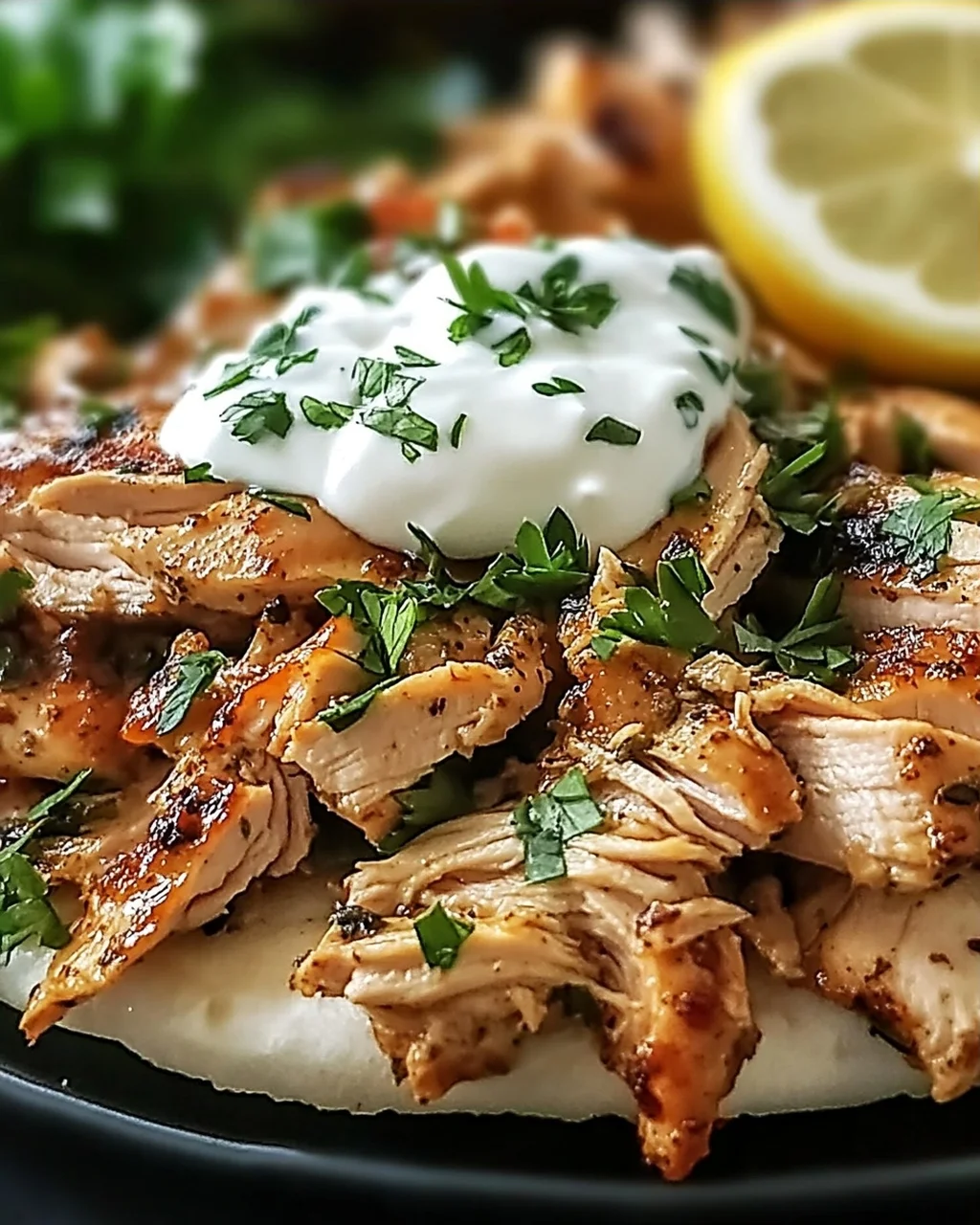 Köstliche Slow Cooker Hähnchen Gyros für jeden Tag