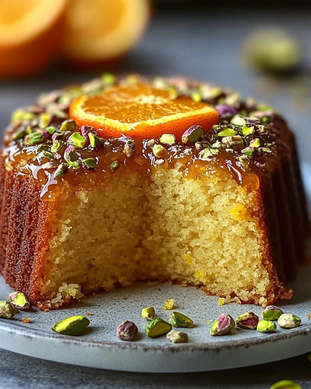 Köstlicher Kardamom Orangen Pistazien Tee Kuchen Rezept