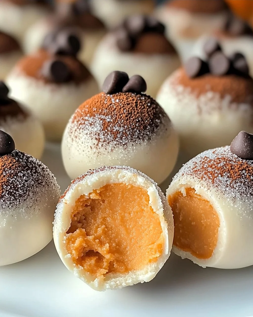 Kürbis Käsekuchen Pralinen für den perfekten Herbstsnack