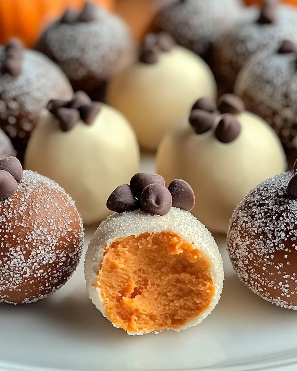Kürbis Käsekuchen Pralinen für den perfekten Herbstsnack