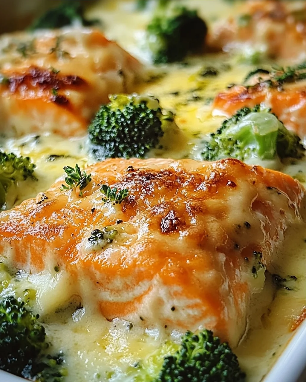Lachs-Brokkoli-Gratin