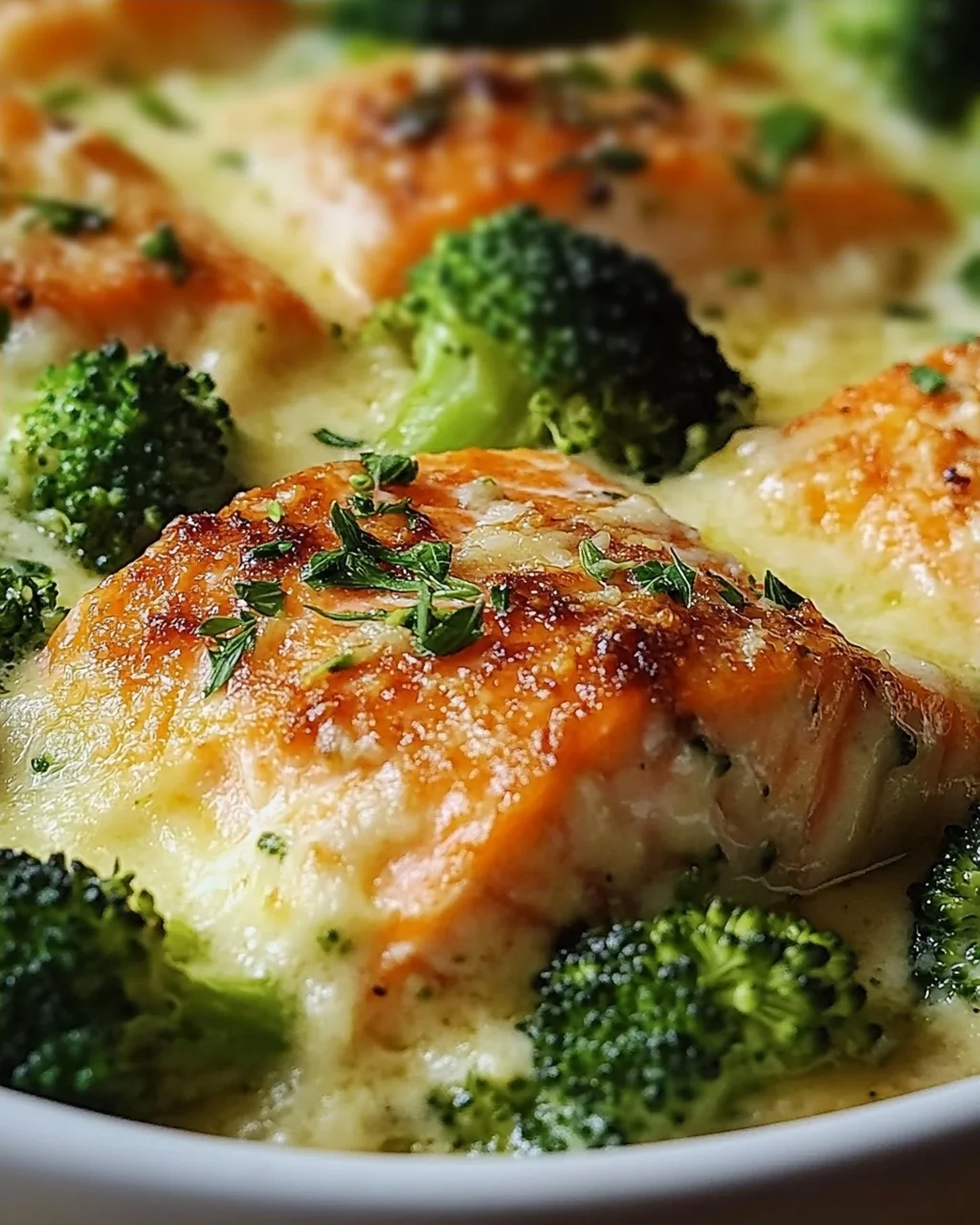 Lachs-Brokkoli-Gratin