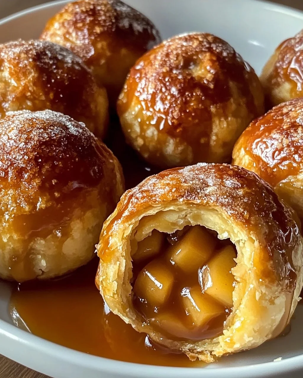Mundwässernde Karamell Apfelkuchen Bombs