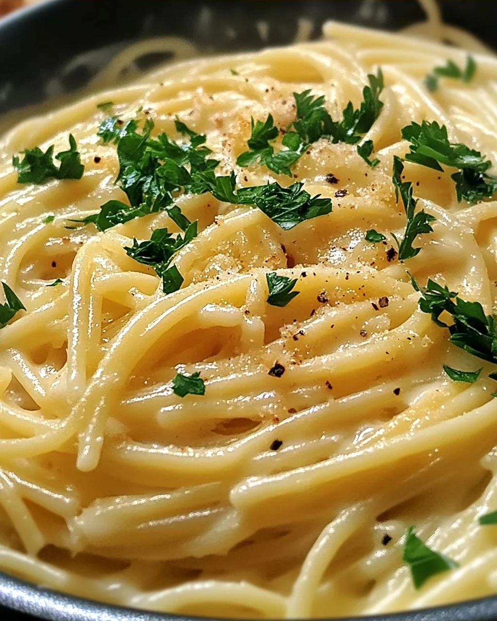 One Pot Knoblauch Käse Pasta