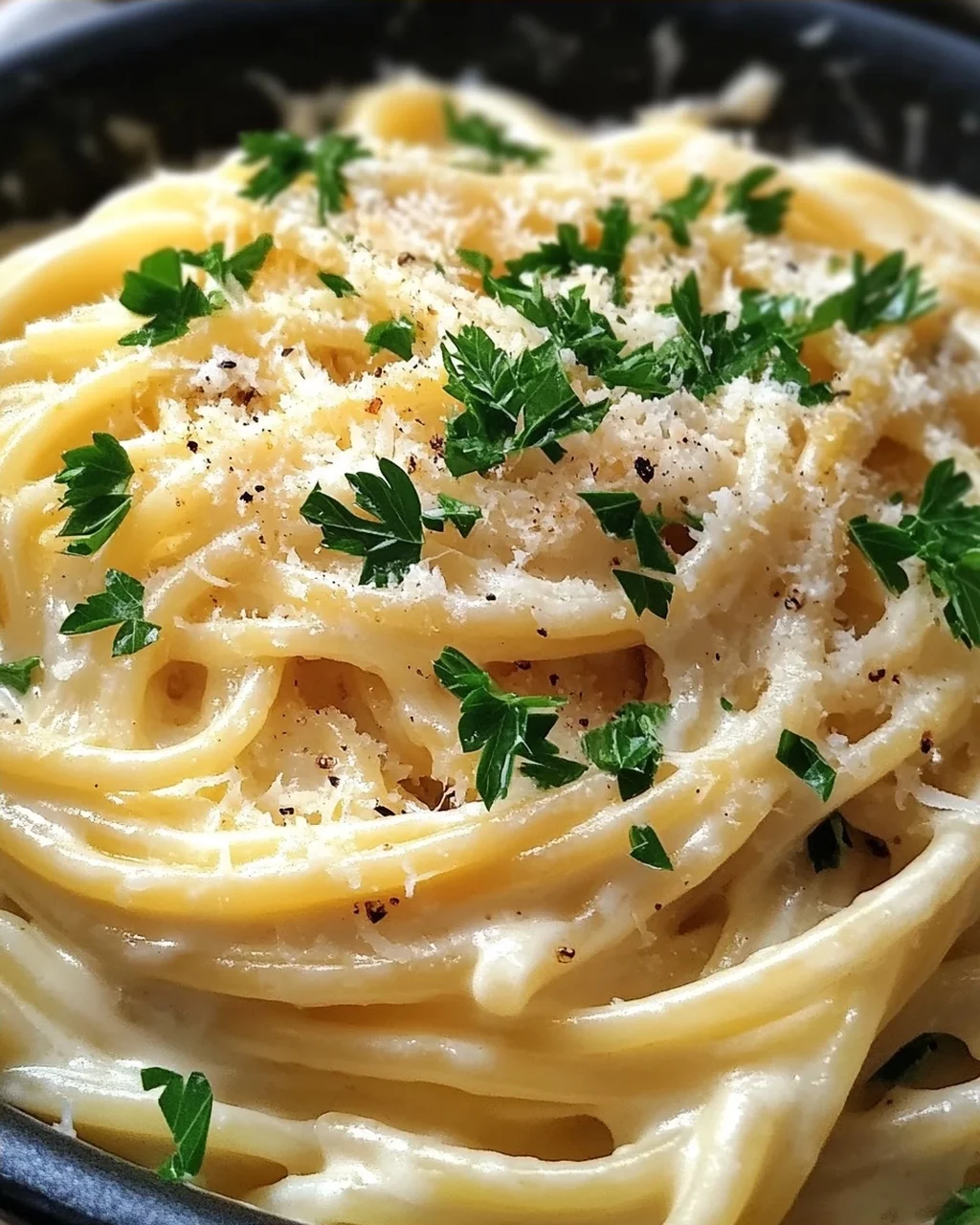 One Pot Knoblauch Käse Pasta