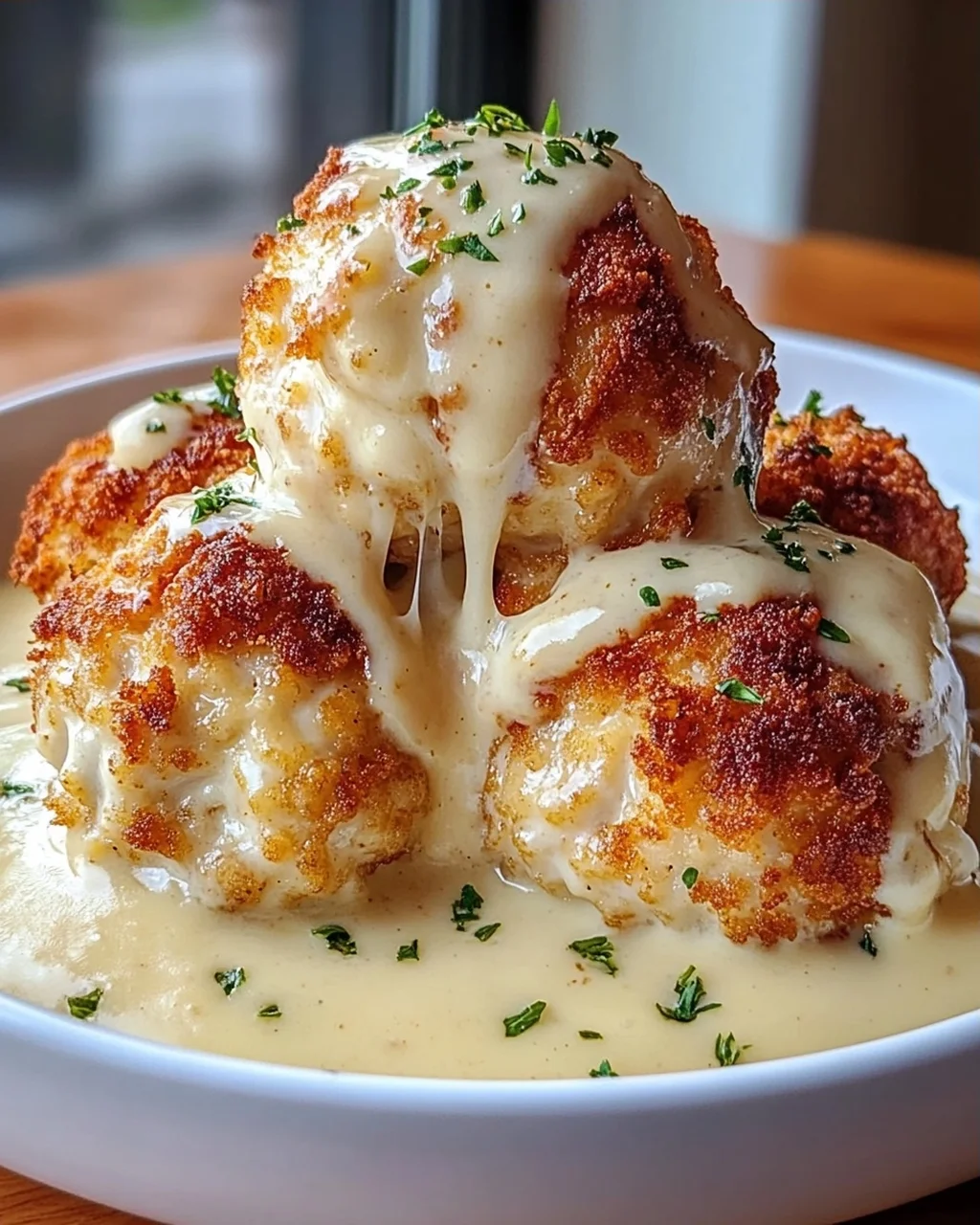 Parmesanwolken Hähnchen-Bomben Rezept