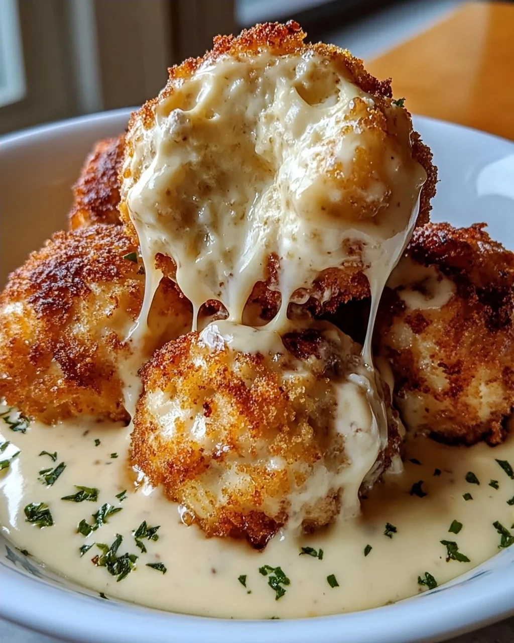 Parmesanwolken Hähnchen-Bomben Rezept