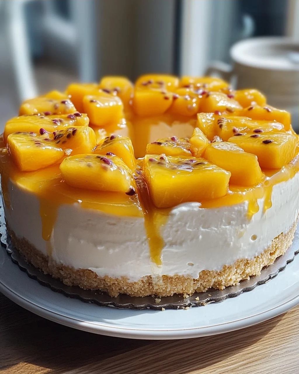 Pfirsich Maracuja Torte ohne Backen