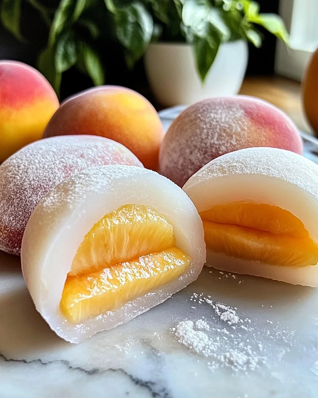 Pfirsich-Mochi: Soft und Fruchtig Genießen