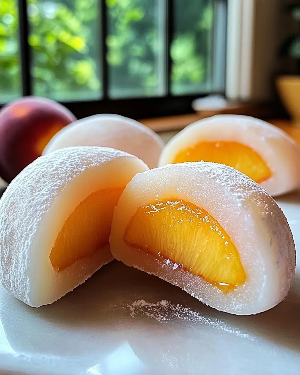 Pfirsich-Mochi: Soft und Fruchtig Genießen