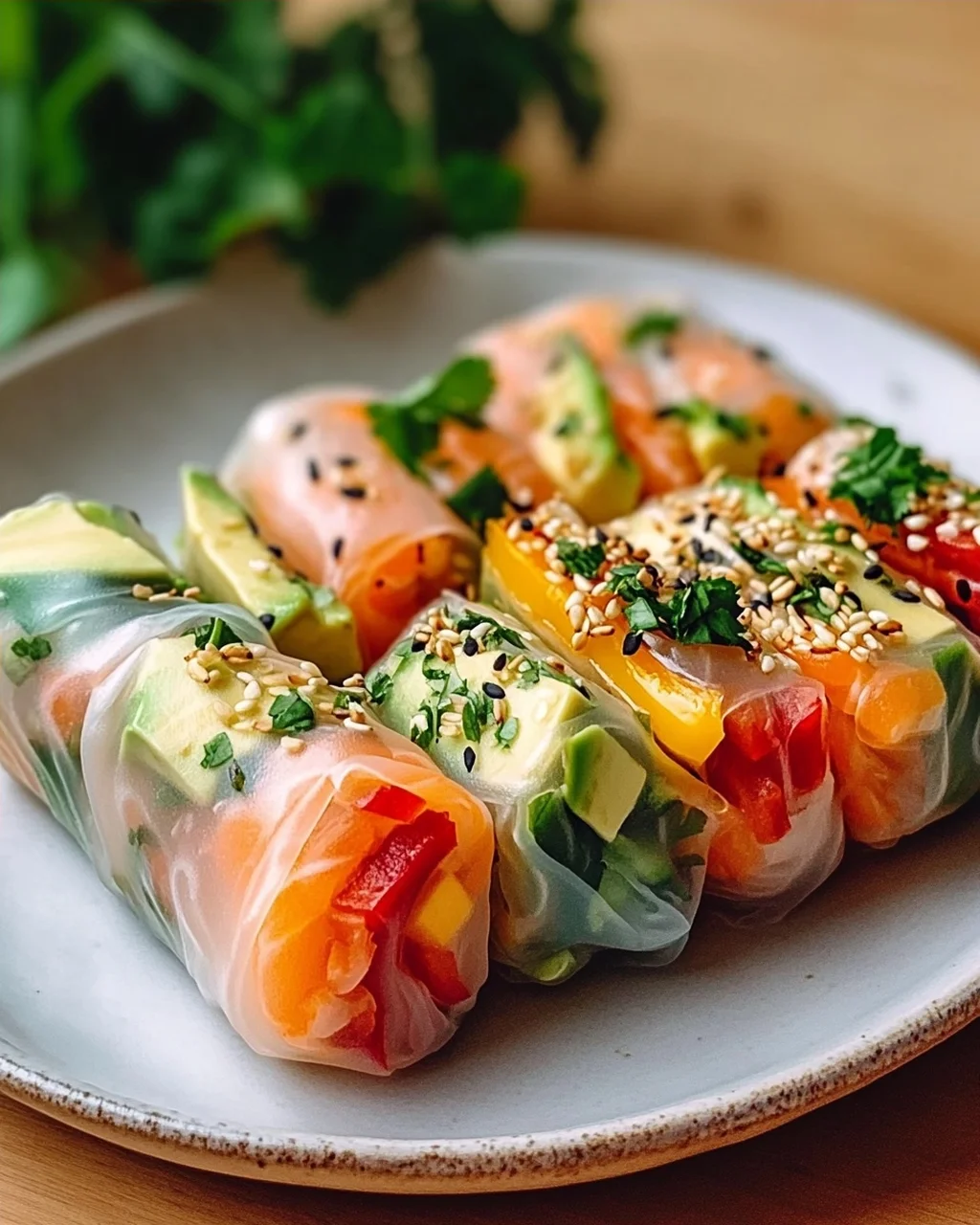 Reispapier Frühlingsrollen – Sushi-Style Rolle einfach & lecker