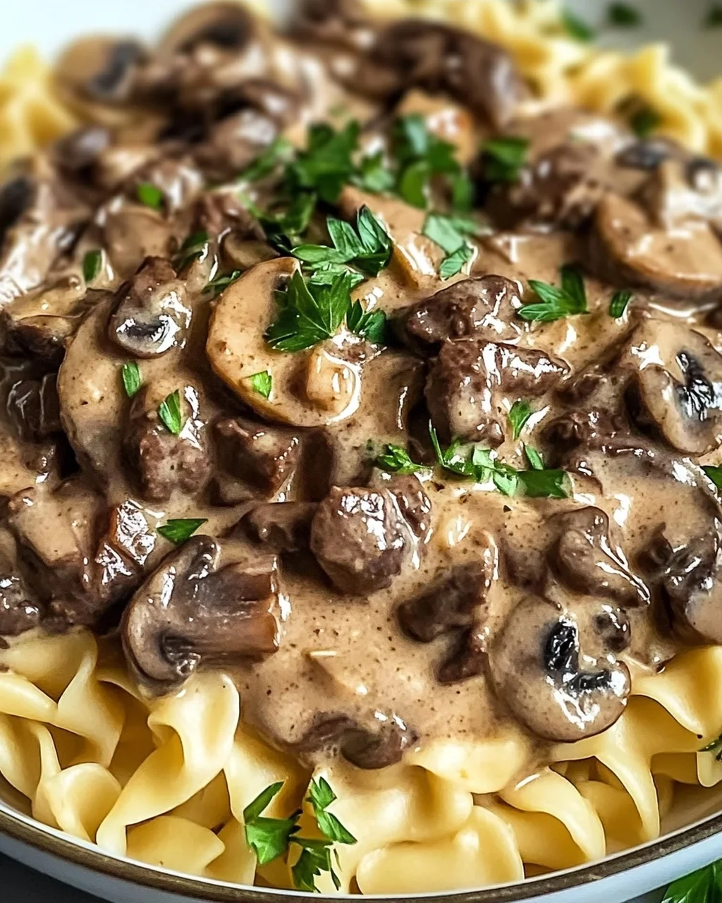 Rindfleisch Stroganoff für dein ideales Familienessen