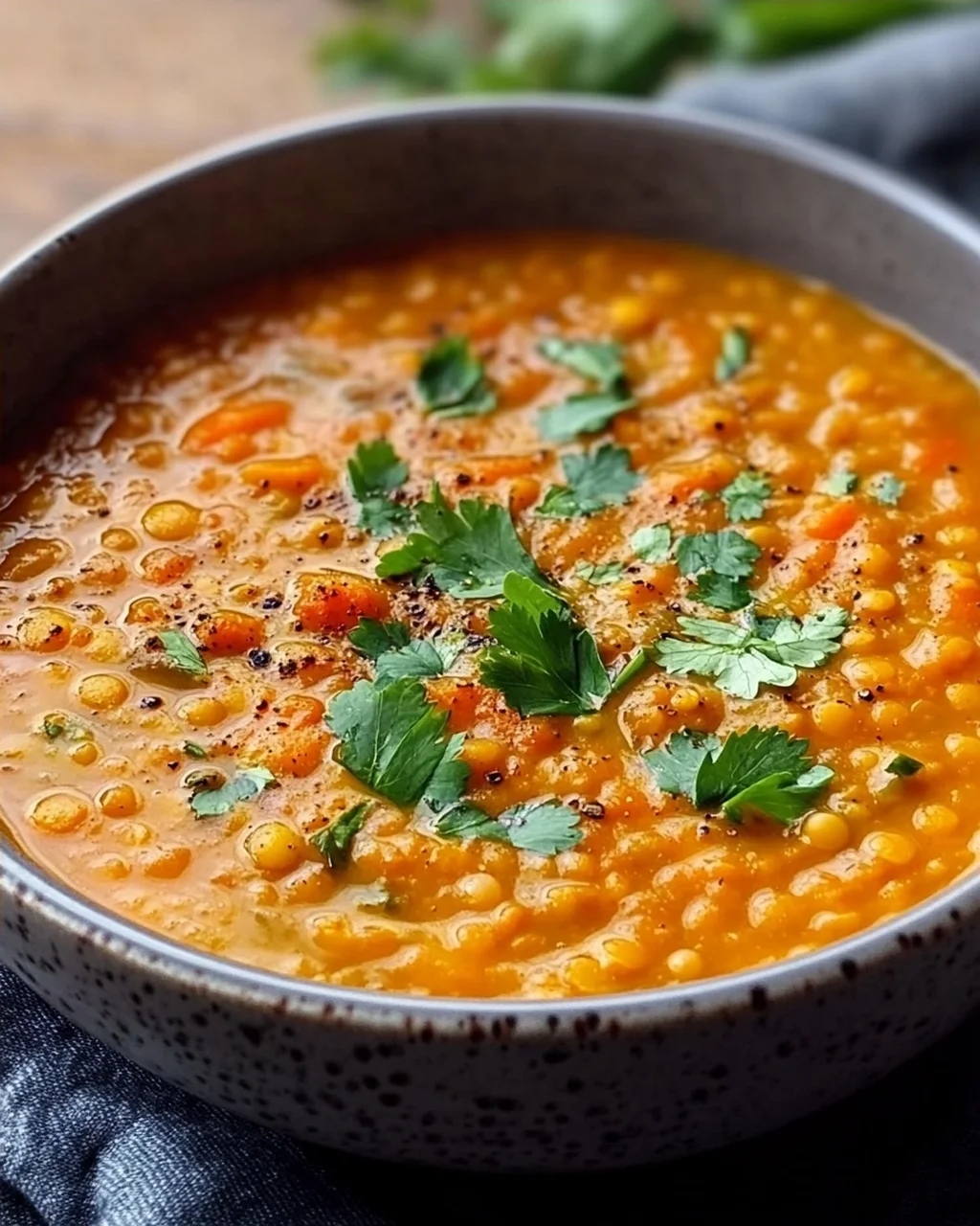 Rote Linsensuppe Kraftig Aromatisch