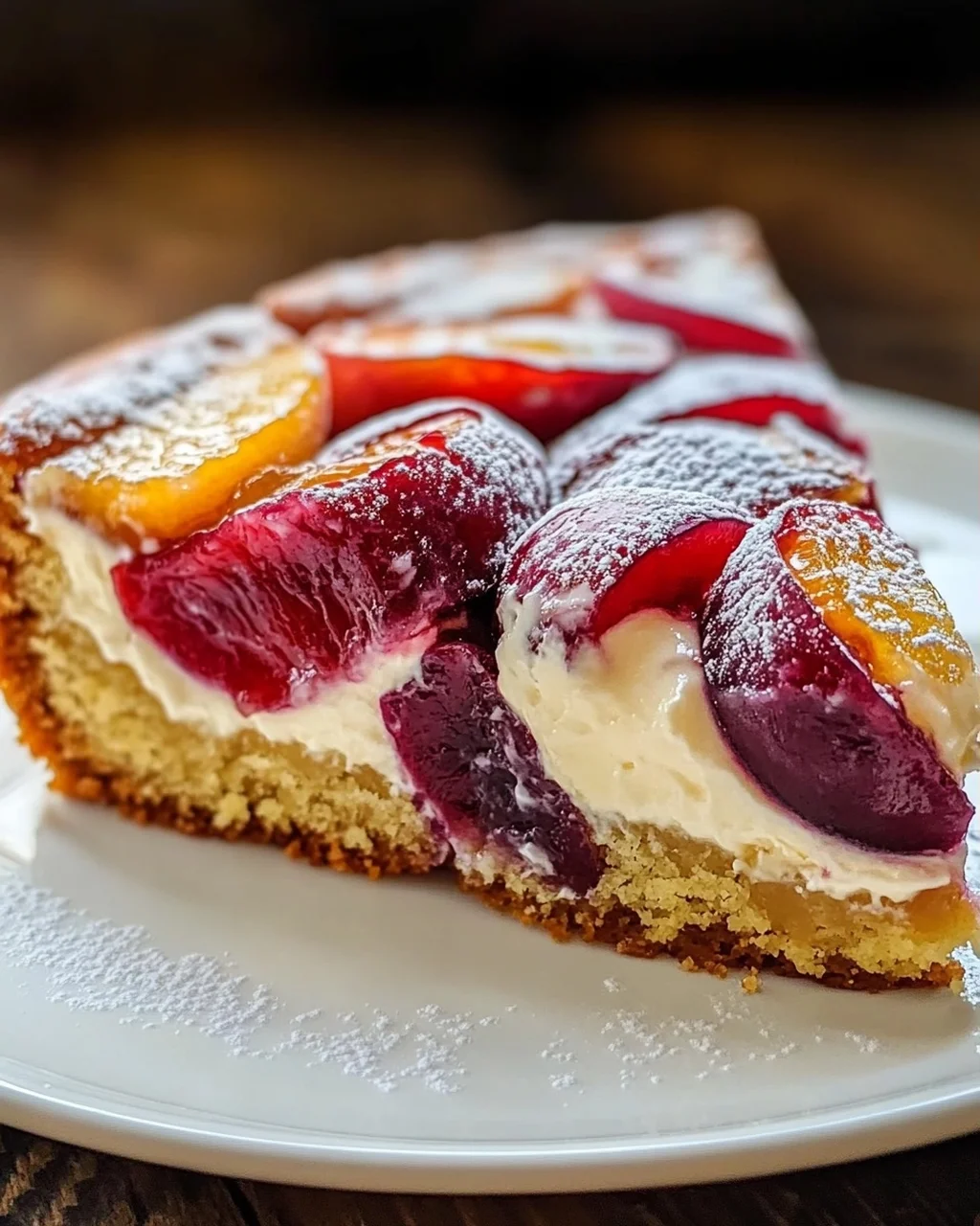 Schneller Zwetschgenkuchen mit Schmandguss